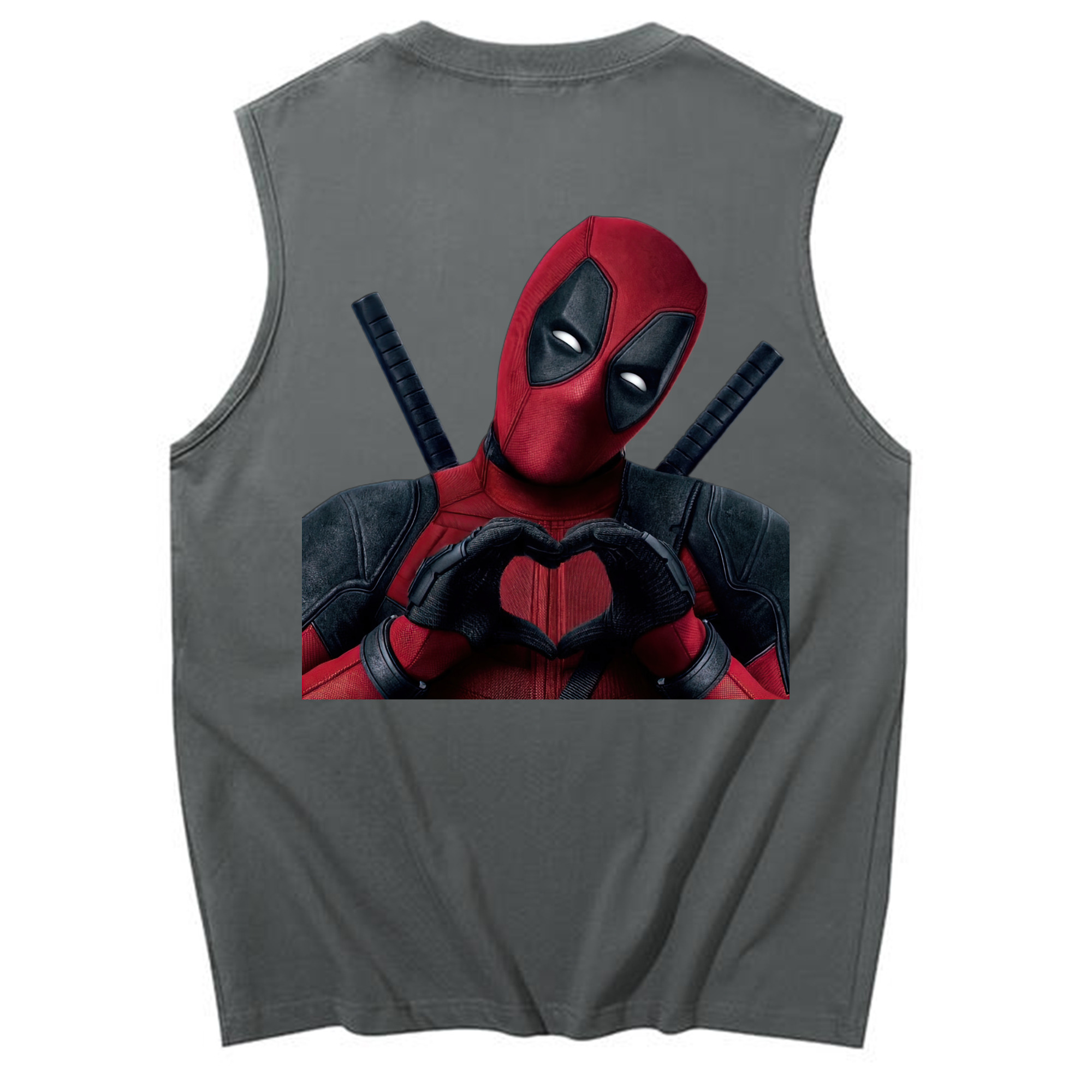 （画像用） Deadpool デッドプール コットン100％タンクトップ（背面プリント）